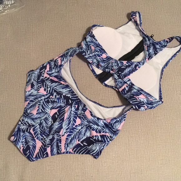 Pattern Zip top One Piece - Picture 4 of 5